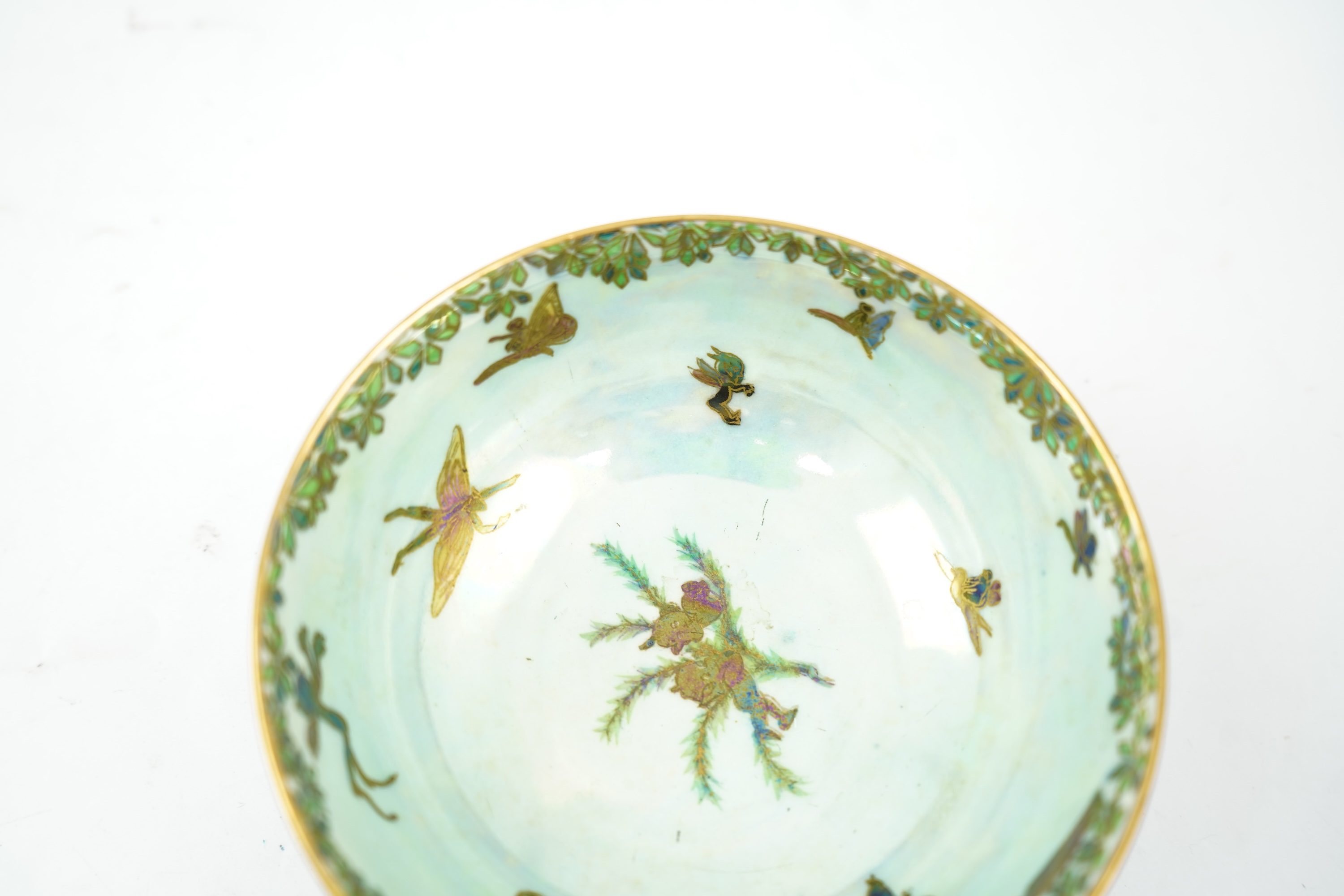 Daisy Makeig-Jones (1881-1945) for Wedgwood: A Fairyland lustre ‘Leap Frogging Elves’ bowl